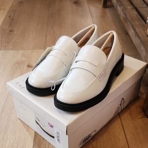 A New Day White Loafers, 5 1/2